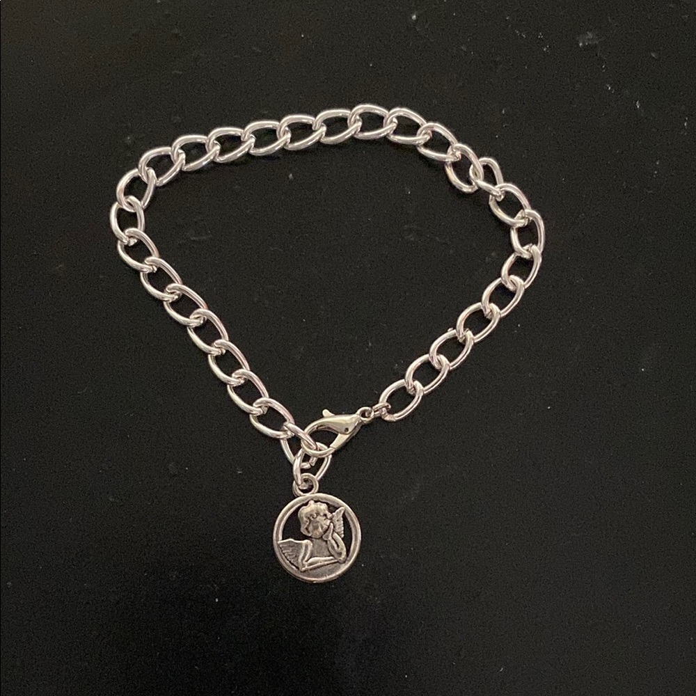 Silver Angel Chain Bracelet Hand Crafted